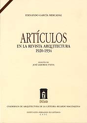 Artículos en la revista Arquitectura 1920-1934