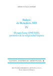 Bulario de Benedicto XIII. IV. El papa Luna (1394-1423), promotor de la religiosidad hispana (FHA 46)