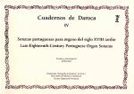 Sonatas portuguesas para órgano del siglo XVIII tardío (Cuadernos de Daroca, IV)