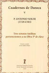 Tres sonatas inéditas pertenecientes a su Obra 5ª de Clave (Cuadernos de Daroca, V)